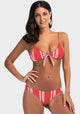 Harus Striped Bather knotted Bikini