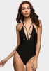 Evito Deep V Neck Backless Swimsuit