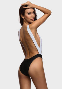 Luna Low V Neck Scoop One Piece