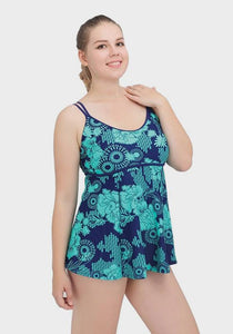 Setha Plus Size Print Swim Dress