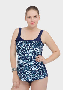 Setha Plus Size Print Swim Dress