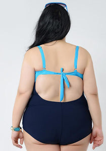 Nelvi Plus Size Diamond One Piece