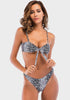 Vergo Snake Print High Cut bikini