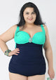 Nelvi Plus Size Diamond One Piece