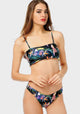 Viva Leaf Print High Cut Bikini