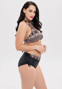 Veni Aztec Print Plus Size Bikini