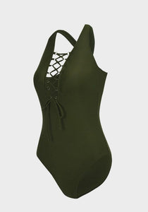 Devoci Strap V Neck One Piece