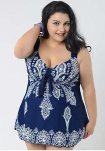 Facio Tunia Plus Size Swim Dress