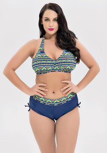 Veni Aztec Print Plus Size Bikini