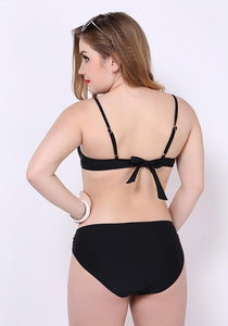 Feteo Gathered Backless Bikini