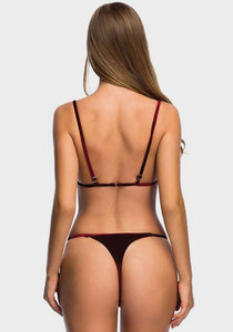 Decia Velvet Thong Bikini