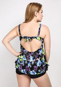 Luna Print Style Backless Beachwear