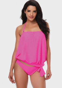 Vega Solid Halter Beach Wear