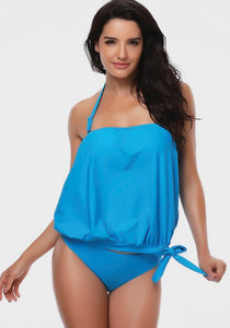 Vega Solid Halter Beach Wear