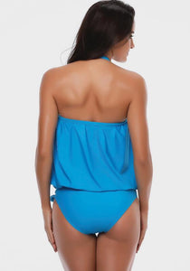 Vega Solid Halter Beach Wear