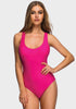 Villa Red Scoop Back One Piece