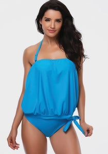 Vega Solid Halter Beach Wear