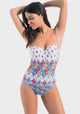 Elnon Halter Top Print One Piece