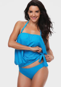 Vega Solid Halter Beach Wear