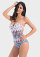 Elnon Halter Top Print One Piece