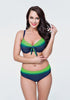 Necia Plus Size Mid-Waisted Bikini