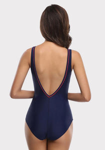 Maci Patchwork Backless One Piece