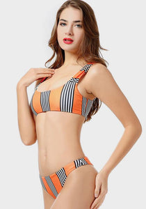 Veni Push Up Striped Beachwear