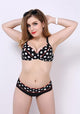 Inda Hight Waist Dot Striped Bikini