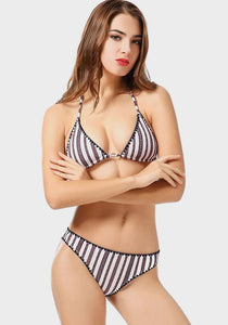 Veni Push Up Striped Beachwear