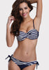 Diva Twisted Striped Bikini