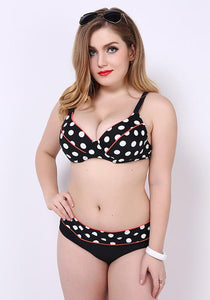 Inda Hight Waist Dot Striped Bikini