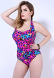 Melvi Leopard Print One Piece