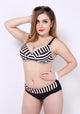 Inda Hight Waist Dot Striped Bikini