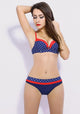 Crinis Dot Design Bordered Bikini