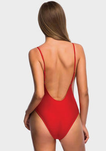 Deniva V neck Scoop Back One Piece