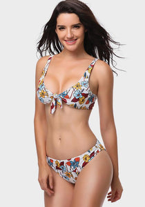 Floral Print Bandeau Bikini