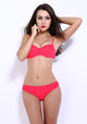 Orian Push Up Solid Color Bikini