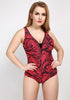 Ediva V-neck Plus Size Swimsuit