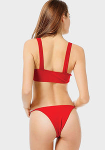 Celer Solid Bandeau Bikini