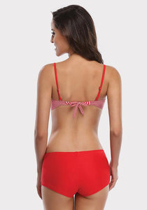 Sono Red Striped Bikini