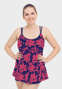 Facile Floral Print Swim Dress