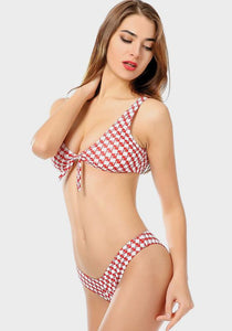 Eligia High Cut Plaid Bikini