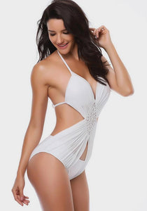 Fulcio Halter Backless One Piece