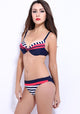 Necia Striped Low Waist Swimsuit