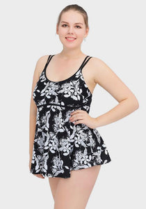 Facile Floral Print Swim Dress